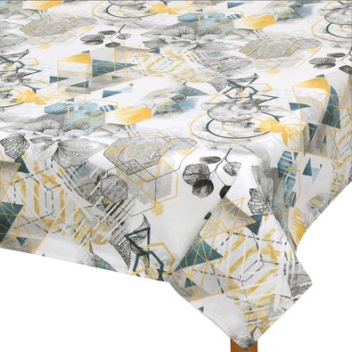 Bellatex Tischtuch EMA Dreiecke grau, 70 x 70 cm