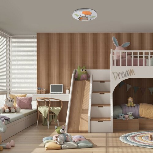 Rabalux 71191 Dziecięca oprawa sufitowa LED Hedgy- jeż i balon, 24W, IP20