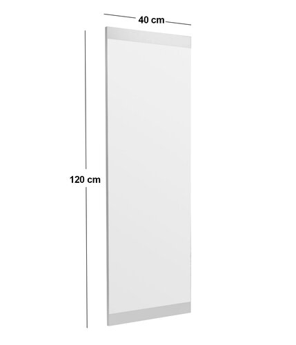 Lustro Azus White 40 x 120 cm