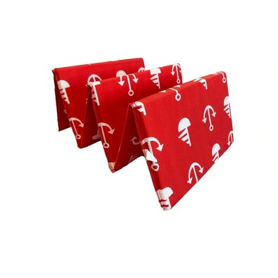 Strandliege Anker rot, 180 x 50 cm