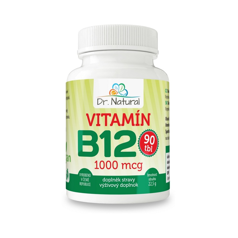 Levně Dr.Natural Vitamín B12 1000 mg, 90 tbl.
