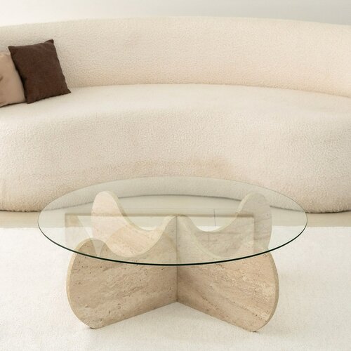 Măsuță de cafea Hima Travertine