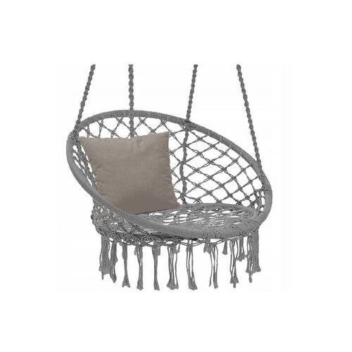 BOHO kerti függőfotel, 80 x 60 x 120 cm, szürke