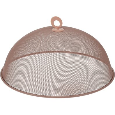 Capac metalic pentru alimente, diametru 35 x 14cm, roz