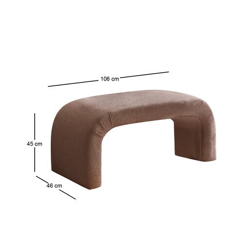 Lavice Nu Bench Brown