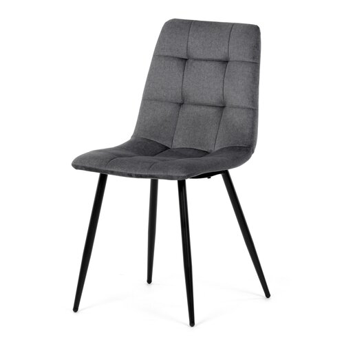 Esszimmer-Set aus gesinterter Keramik und Metall, 5-teilig, grau