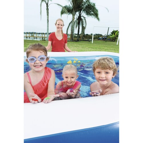 Bestway Napihljiv bazen 3D morski svet, 262 x 175x 51 cm