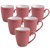Florina Zestaw kubków ceramicznych Doric 330 ml, 6 szt., malinowy