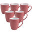 Florina Zestaw kubków ceramicznych Doric 330 ml, 6 szt., malinowy