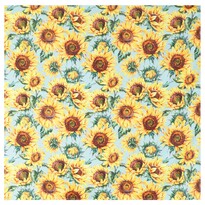 Tischtuch Sonnenblumen, 80 x 80 cm