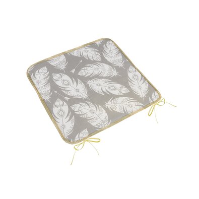 Bellatex Sedák Adéla gladka Pírka siva, bela, 40 x40 cm