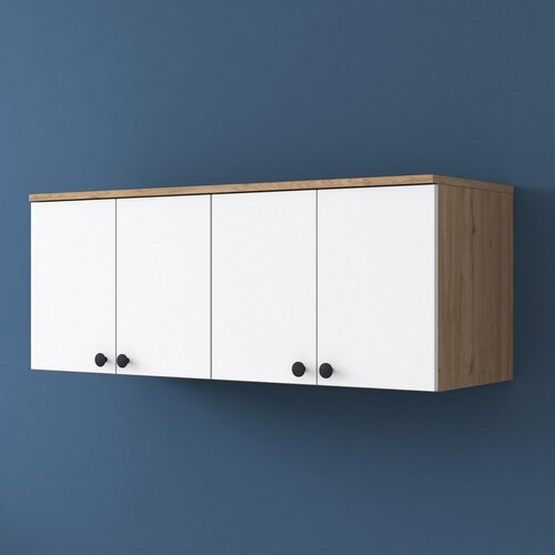 Bany Walnut and White fali szekrény