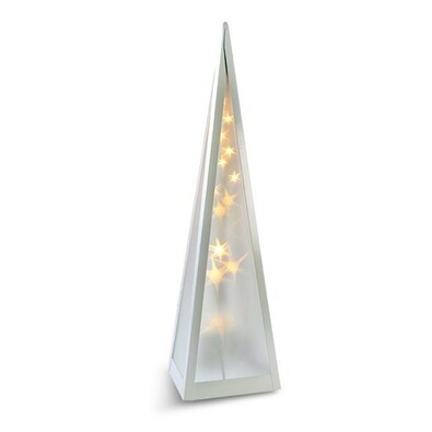 Solight Vianočná pyramída otáčacia 16 LED teplá biela, 45 cm