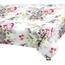 Bellatex Tischtuch EMA Blumen grau-rosa , 120 x 200 cm