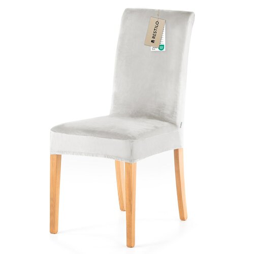 Restilo Napinac za stol Sento srebrna, 48 x 48 x 58 + 10 cm, komplet 6 kosov