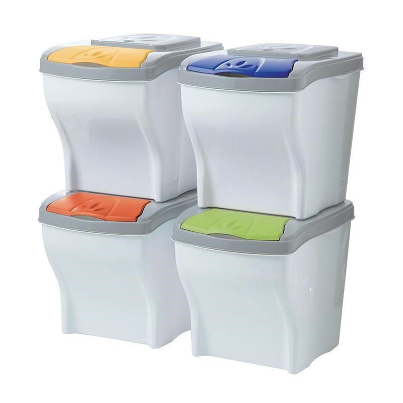 Kôš na triedený odpad Poker Set 4x 20 l