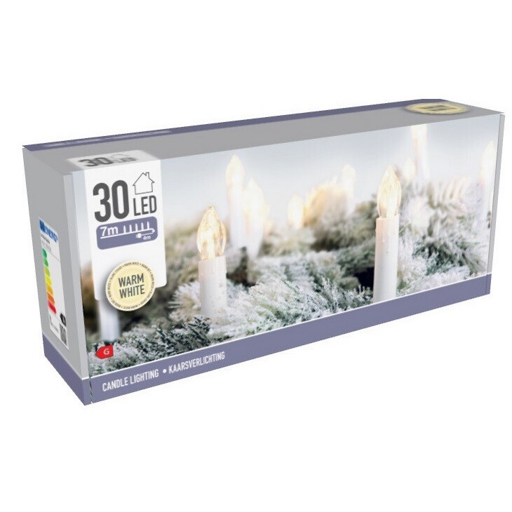 Candle Lights karácsonyi LED fényfüzér, 30 LED