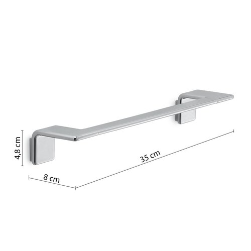 Suport pentru prosoape GEDY A9213513 Il Giglio 35x 8 cm , crom