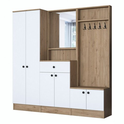 Pome White and Walnut I előszoba szett