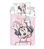 Jerry Fabrics Detské bavlnené obliečky do postieľky Minnie Blush Pink
