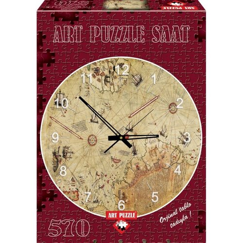 Art Puzzle hodiny Mapa kapitána Reise, 570 dielikov