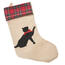 Weihnachts-Textilsocke Katze, 48 cmbeige,