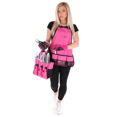 Sixtol Set vrtnega orodja Garden pink, 12 kosov