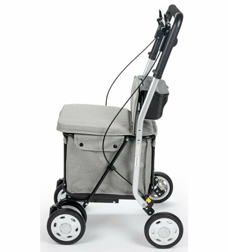 Carlett Senior Comfort nakupovalna torba nakolesih 29 l, siva