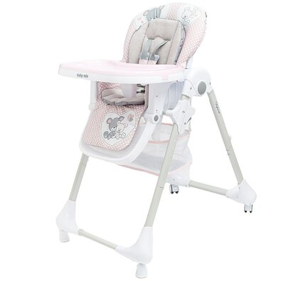 Baby Mix Dětská jídelní židlička Infant, růžová