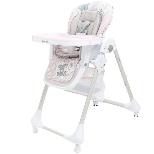 Baby Mix Infant gyerek etetőszék, rózsaszín