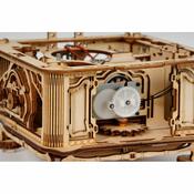 RoboTime 3D drevené mechanické puzzle Gramofón (elektrický pohon)