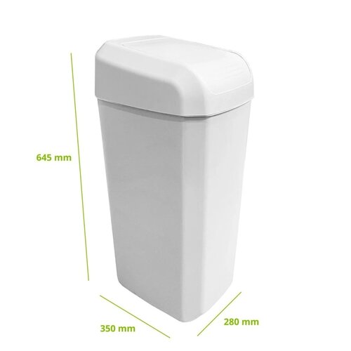 Denox Troya Hulladékgyűjtő 45 l, fehér
