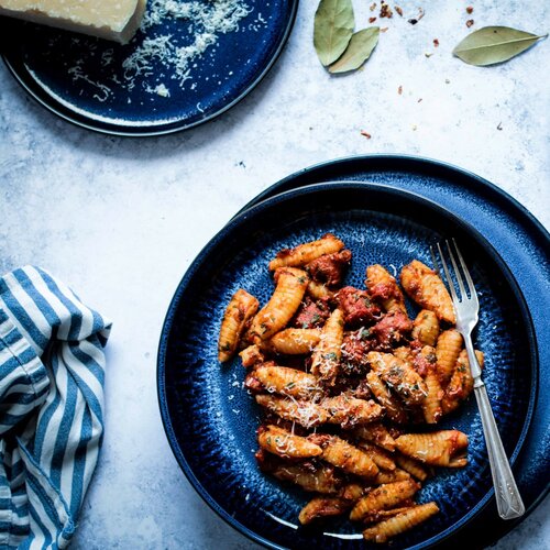 Mäser Set mit flachen und tiefen Tellern, 12 Stück NIARA – blau