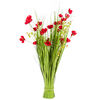 Wiązanka sztucznych kwiatów polnych 80 cm, czerwony