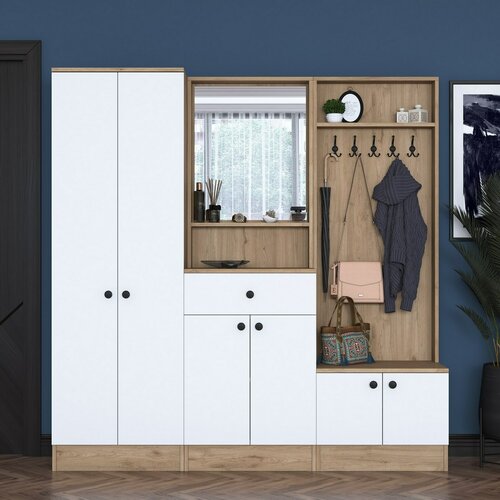 Pome White and Walnut I előszoba szett