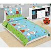 Дитяча крепова постільна білизна Bellatex Овечкасиня, 140 x 200, 70 x 90 см