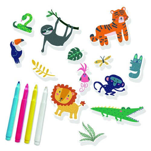 Autocolante de fereastră Ses Junglă