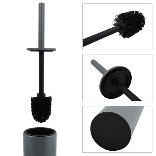 Spirella perie pentru WC Akira, gri mat