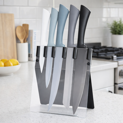 Set de cuțite din 5 piese în  suport