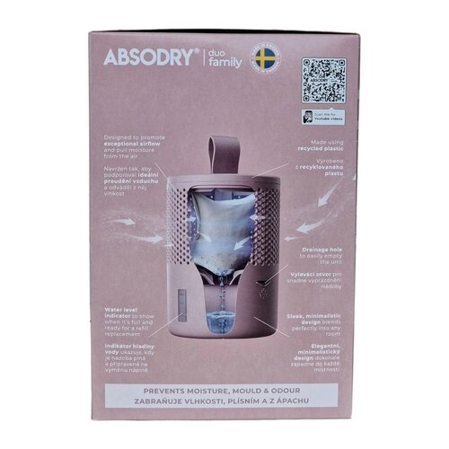 Everbrand Поглинач вологи Absodry Duo Family Bag 6-series, до 50 м3, рожевий