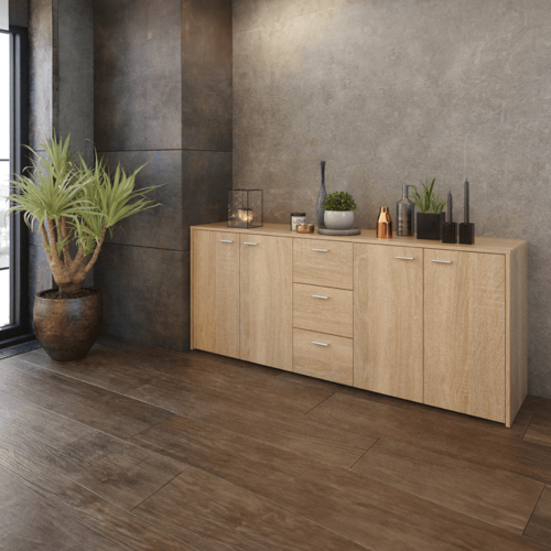 HUGOS 180 szekrény, sonoma tölgy