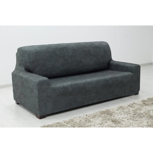 Spannbezug für Sofa ESTIVELLA Dunkelgrau, 180-220 cm