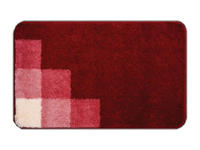 Koupelnová předložka Grund UDINE červená, 50 x 80 cm