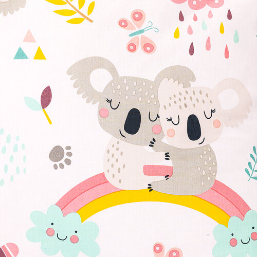 4Home Bombažno posteljnino Koala rainbow, 140 x200 cm, 70 x 90 cm