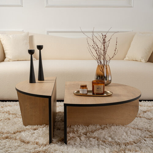 Couchtisch Orion Honey Oak Black