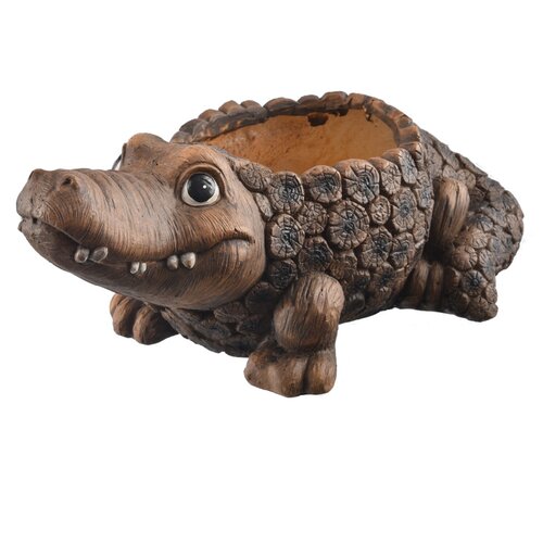InDecor Ghiveci ceramic pentru flori crocodilRona, 51 x 28 x 21 cm