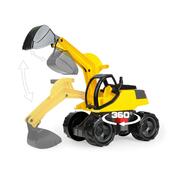 Lena 02141 Bagr žlutočerný Giga Trucks, 80 cm