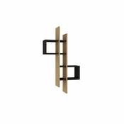 Wandregal Emse Anthracite and Sapphire Oak
