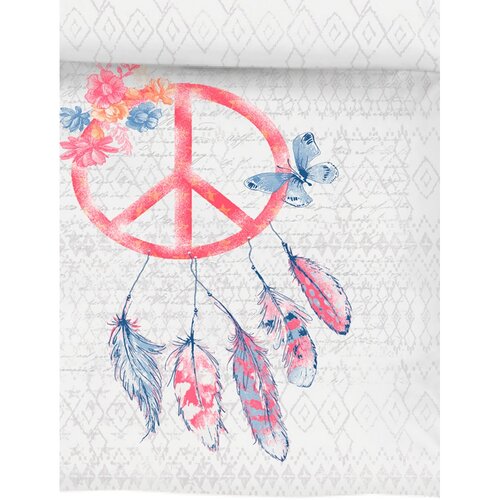 Lenjerie de pat din satin Ibena Summer Festival 5717/630, 140 x 200 cm, 70 x 90 cm