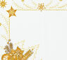 Vánoční ubrus s potiskem, champaigne, 35 x 35 cm